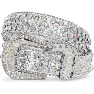 Men Women Rhinestone belt Western Cowgirl Cowboy Vintage Bling Crystal Diamond